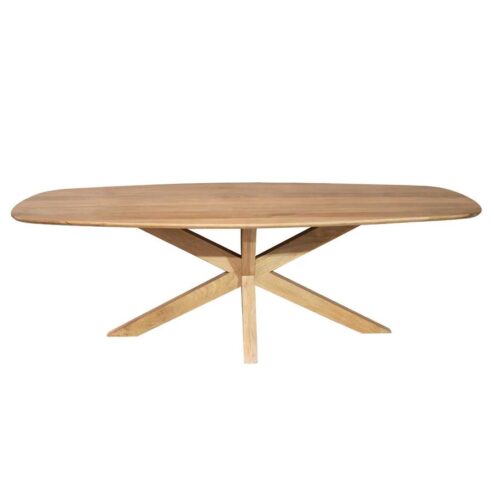 Nicole Eettafel Deens ovaal Mangohout 210 cm