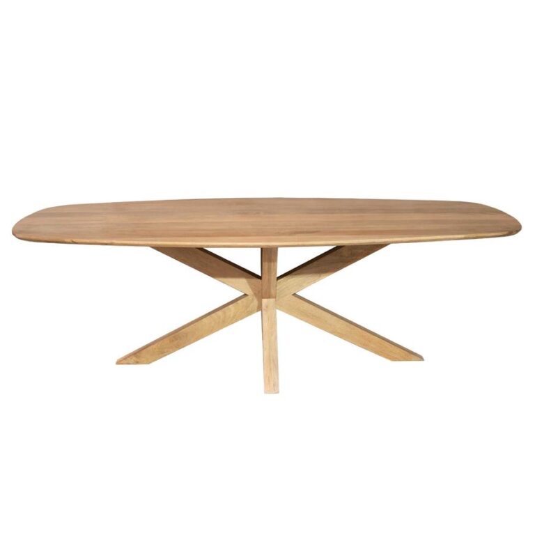 Nicole Eettafel Deens ovaal Mangohout 210 cm