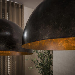 Raven 2-lichts Hanglamp Bruin