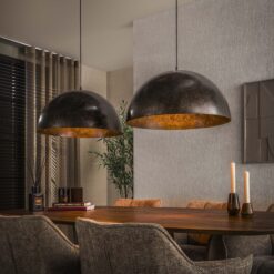 Raven 2-lichts Hanglamp Bruin