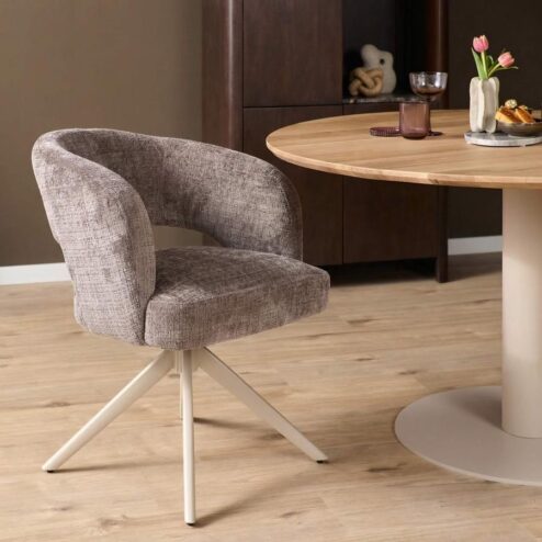 Eetkamerstoel Lana Clay met zand poot