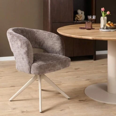 Eetkamerstoel Lana Clay met zand poot