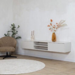 Sigge Zwevend Tv meubel zand 200cm