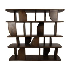 Sorano Boekenkast mangohout Walnoot 140 cm