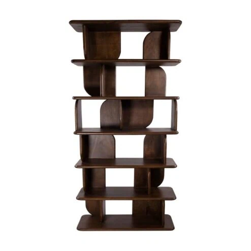 Sorano Boekenkast mangohout Walnoot 90 cm