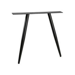 Tafel poot conisch metaal zwart (2-standen)