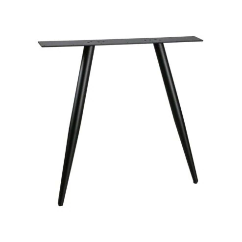 Tafel poot conisch metaal zwart (2-standen)