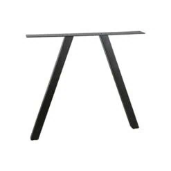 Tafel poot vierkant metaal zwart (2-standen)