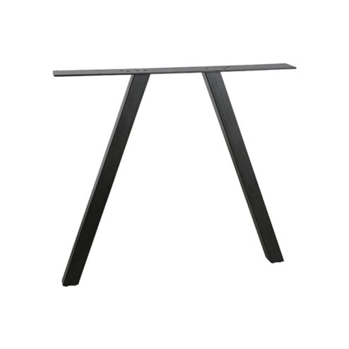 Tafel poot vierkant metaal zwart (2-standen)