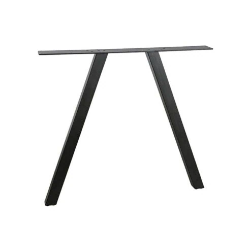 Tafel poot vierkant metaal zwart (2-standen)
