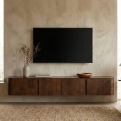 Tv meubel Yama walnoot zwevend | 195cm