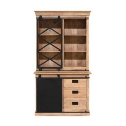 Vitrinekast Trenso Mangohout 120 cm