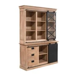 Vitrinekast Trenso Mangohout 160 cm