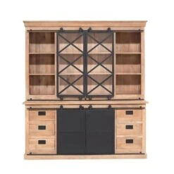 Vitrinekast Trenso Mangohout XXL 200 cm