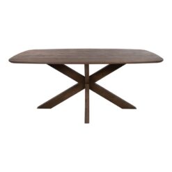 Woody Eettafel deens ovaal Bruin Acaciahout bruin 160 cm