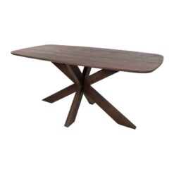 Woody Eettafel deens ovaal Bruin Acaciahout bruin 200 cm
