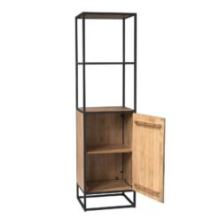 Alaska Boekenkast Met deur Mangohout 55cm