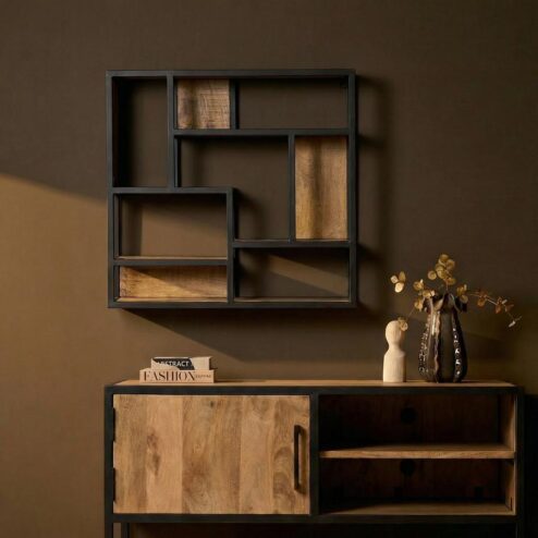 Alaska Wandrek Vierkant Mangohout 75cm