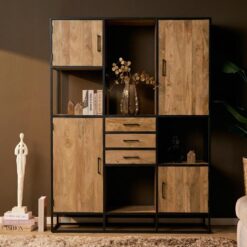 Alaska XXL Vakkenkast Mangohout 160cm