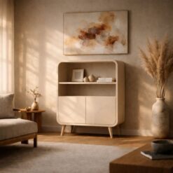 Alviana Wandkast laag Beige mangohout 80cm