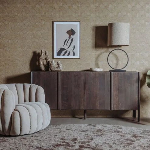 Amalfi Dressoir bruin eikenfineer 200cm