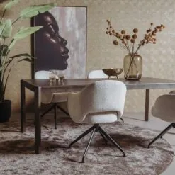 Amalfi Eettafel bruin eikenfineer 220cm