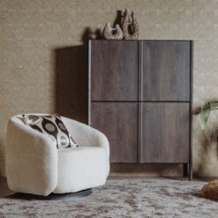 Amalfi Wandkast bruin eikenfineer 120cm