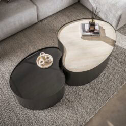 Arianna Salontafel Set van 2 Organisch keramiek glas 102cm