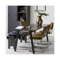 Barn Wandkast Bezaagd Mat Zwart 122cm