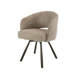 Boca-Armstoel-Draaibaar-Boucle-Zand-bruin-8