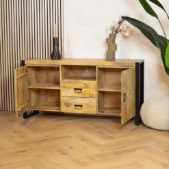 Britt Dressoir 2 deuren 2 lades Mangohout 160cm