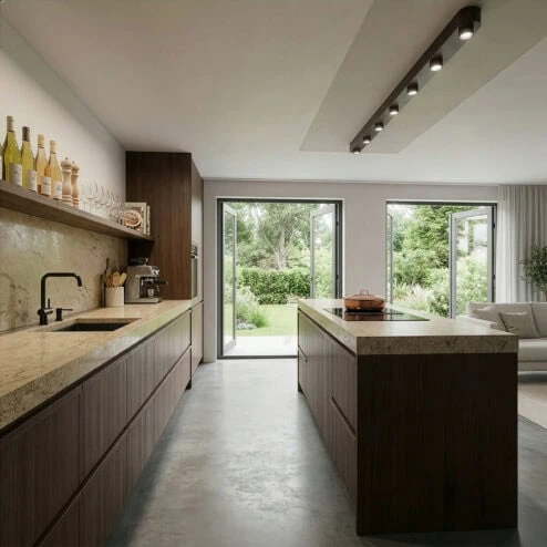 Camilla 7-lichts Plafondlamp Bruin