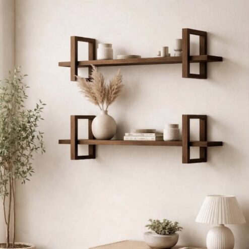 Carel Wandplank walnoot 75cm