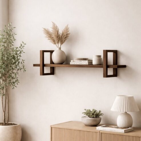 Carel Wandplank walnoot 75cm