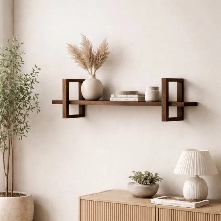 Carel Wandplank walnoot 75cm