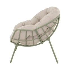Cozy Relaxstoel aluminium beige