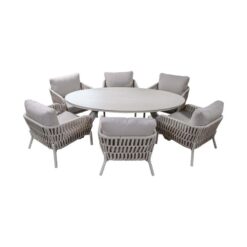 Davos Tuintafel Ovaal beige 220cm