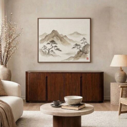 Dressoir Yama walnoot | 165cm