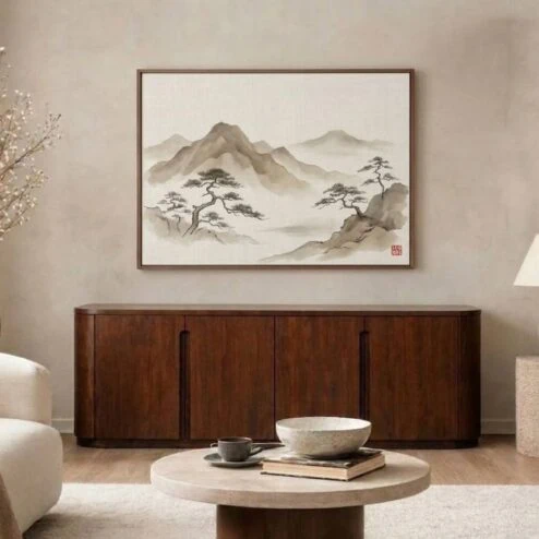 Dressoir Yama walnoot | 205cm