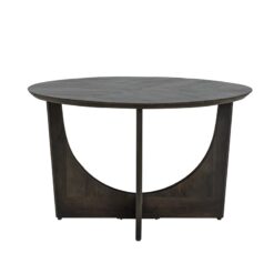 Fermo Eettafel rond olijfbruin mangohout 130cm