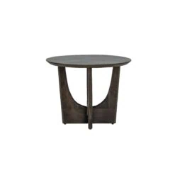 Fermo Salontafel rond mangohout olijfbruin 60cm