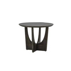 Fermo Salontafel rond mangohout olijfbruin 60cm