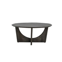 Fermo Salontafel rond mangohout olijfbruin 90cm