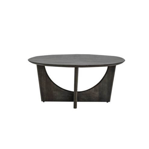 Fermo Salontafel rond mangohout olijfbruin 90cm