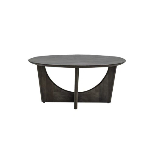 Fermo Salontafel rond mangohout olijfbruin 90cm