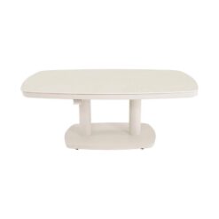 Geneva Loungetafel verstelbaar Deens ovaal beige 135cm