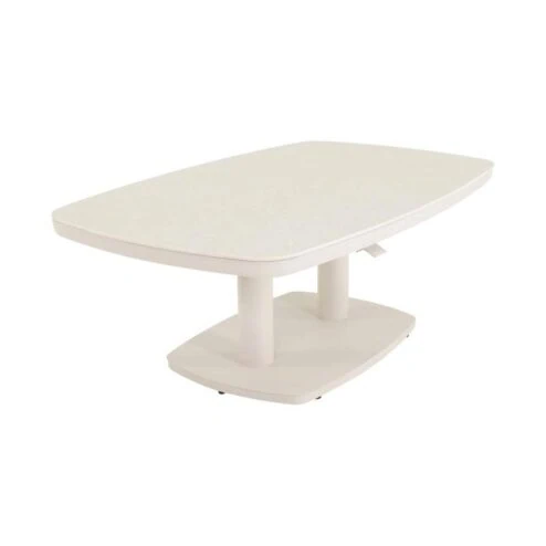 Geneva Loungetafel verstelbaar Deens ovaal beige 135cm