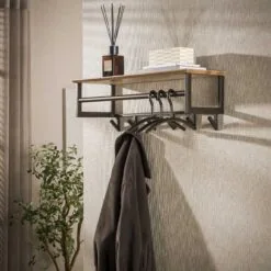 Gustavo Kapstok 6 haken Bruin 80cm