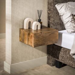 Jasmina Zwevend Nachtkastje 1 lade Mangohout 40cm