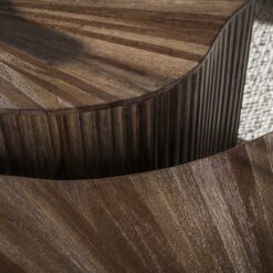 Jill Teak XL Salontafel Shamrock Set van 2 Teakhout Espresso